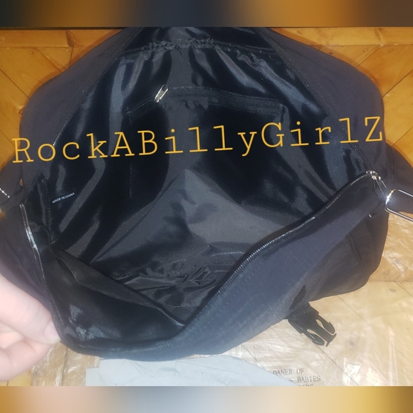 Sourpuss Man's Ruin Pinup Girl Martini Glass Tattoo Flash Laptop Messenger Bag - Picture 9 of 16